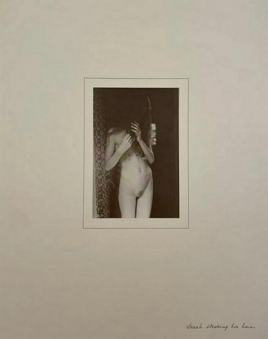 David Hamilton - Sarah Stroking her Hair: DAVID HAMILTON (1933-2016) Sarah Stroking her Hair Print in Colors 11 3/4" x 14 3/4" David Hamilton (British, b.1933) is a celebrated photographer in both the United Kingdom and France, best-known for