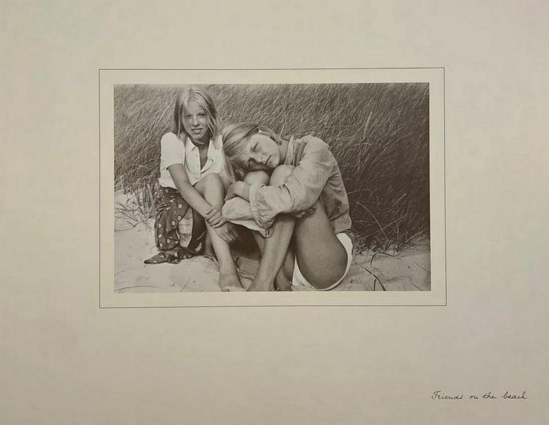 David Hamilton - Friends on the Beach: DAVID HAMILTON (1933-2016) Friends on the Beach Print in Colors 11 3/4" x 14 3/4" David Hamilton (British, b.1933) is a celebrated photographer in both the United Kingdom and France, best-known for hi