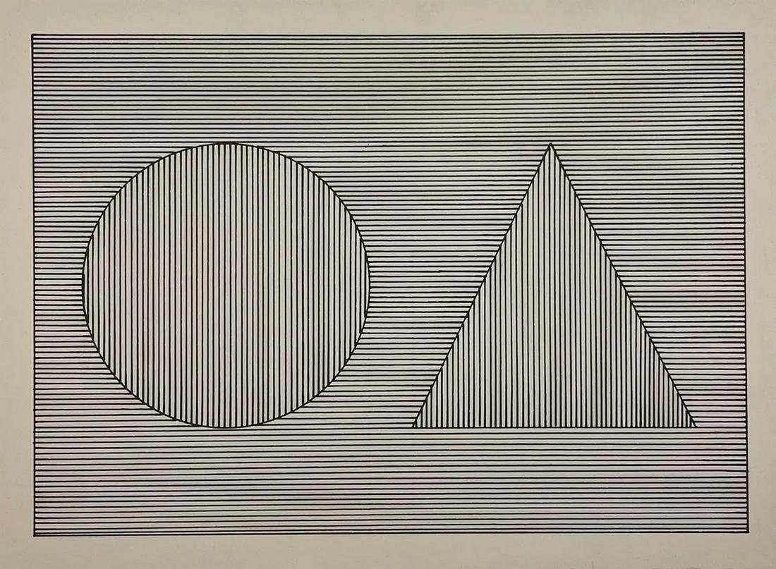 Sol LeWitt - Untitled, Geometric Figures (1 of 1)