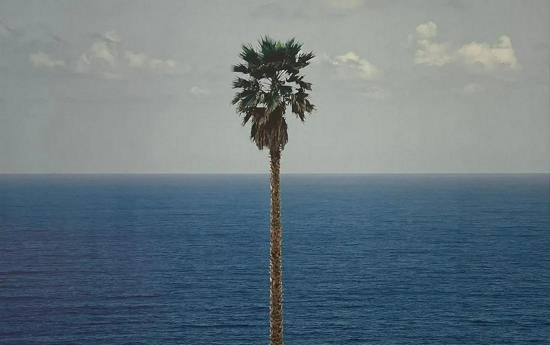 JOHN BALDESSARI 'Palm Tree/Seascape' (2010) Rare Custom