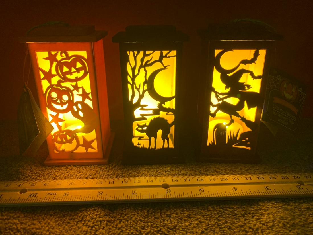 3 Halloween Decorations, approx 2" wide and under 5" tall (1 of 1)