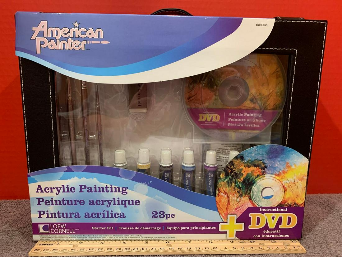 American Acrylic Painting Kit with DVD, Loew Cornell (1 of 1)