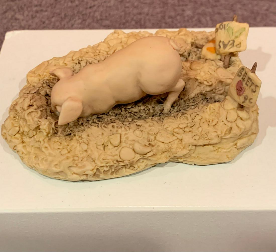 Schmid Border Fine Art, Handmade in Scotland, Pig Digging: Schmid Border Fine Art, Handmade in Scotland, Pig Digging