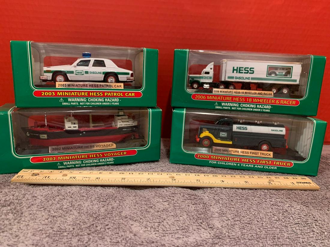 Hess Minature, 18 Wheeler,  Racer, Patrol Car, Truck, Voyager (1 of 1)