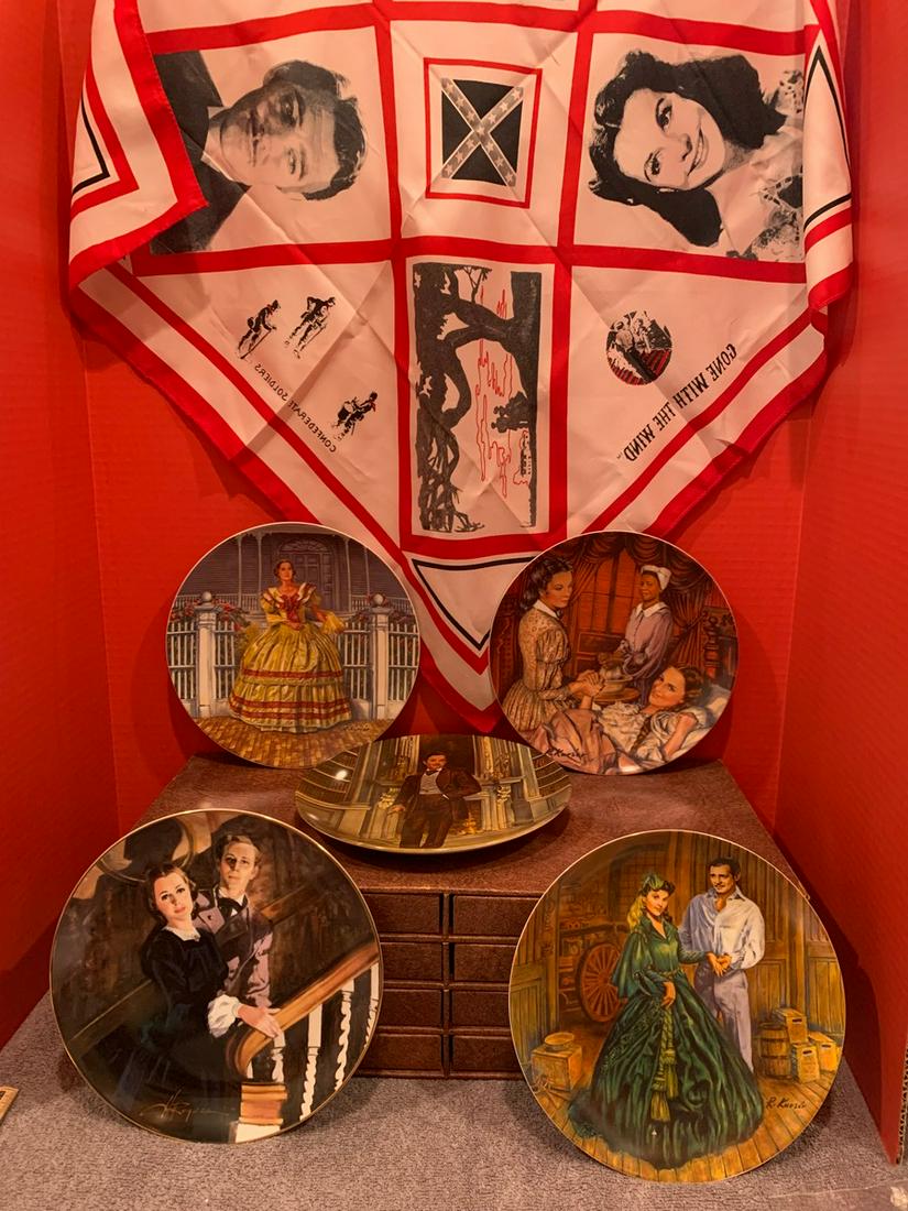 5 Gone with the Wind Plates by Raymond Kursar (1 of 1)