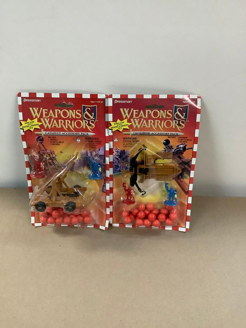 Lot of 2 Pressman Weapons & Warriors Catapult Accessory Pack and Crossbow Accessory Pack: Lot of 2 Pressman Weapons & Warriors Catapult Accessory Pack and Crossbow Accessory Pack