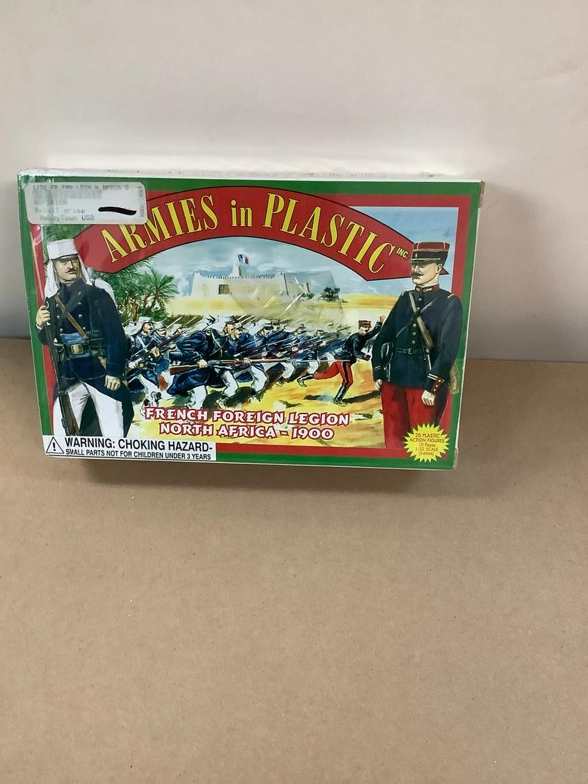 Sealed Armies in Plastic French Foreign Legion North Africa-1900 20 Plastic Action Figures 1/32 (1 of 1)