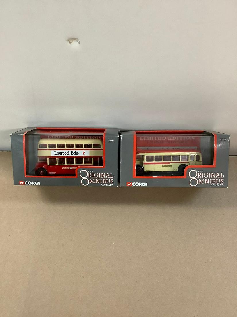 Lot of 2 Corgi The Original Omnibus Company Limited Edition Models Scales 1:76 (1 of 1)