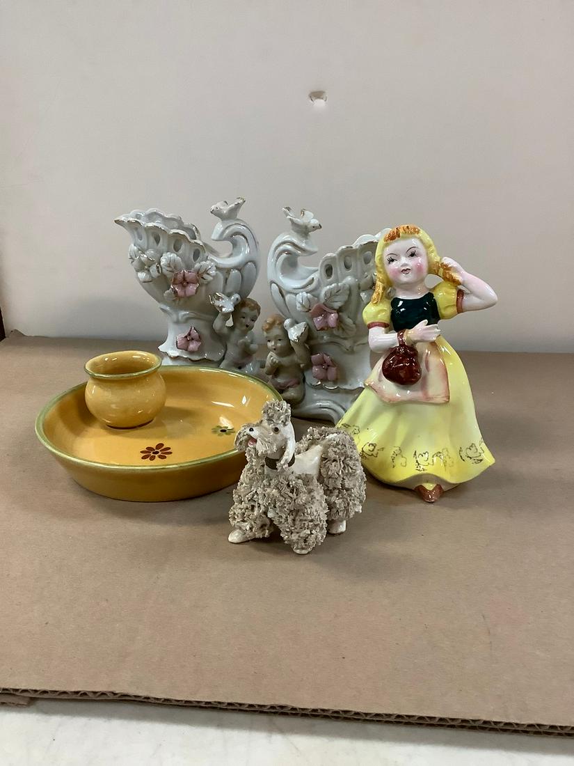 Lot of 5 Vintage Decorations Tallest 6.5" (1 of 1)