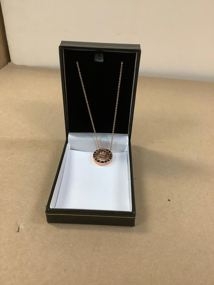 Bvlgari Rose Gold Necklace in Box: Bvlgari Rose Gold Necklace in Box