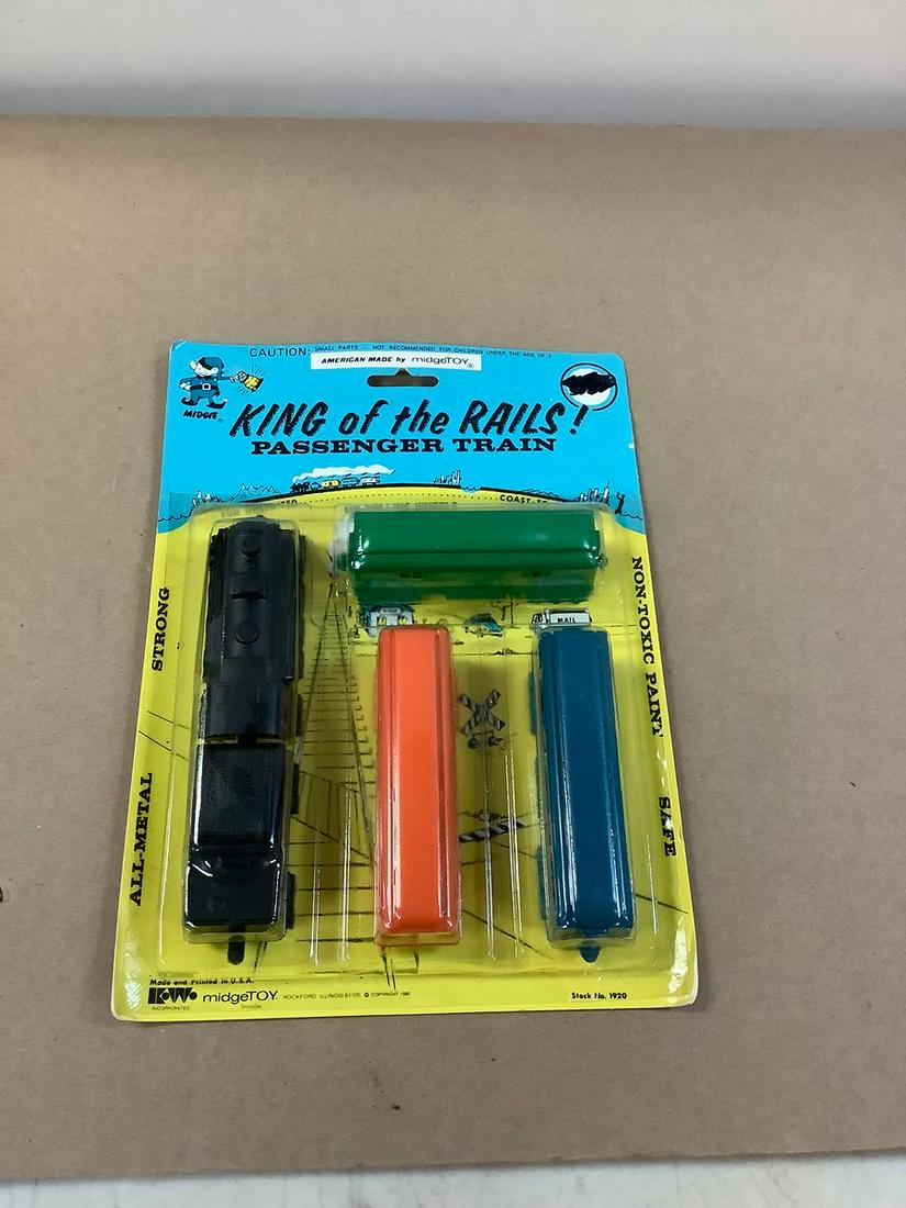Vintage MidgeToy King of the Rails Passenger Train NIB (1 of 1)