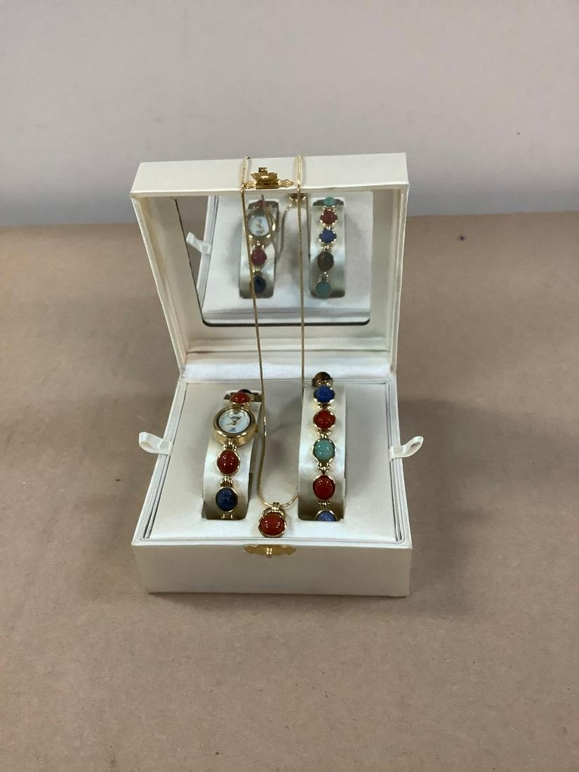 Sarah Coventry Necklace, Bracelet and Watch Set (1 of 1)