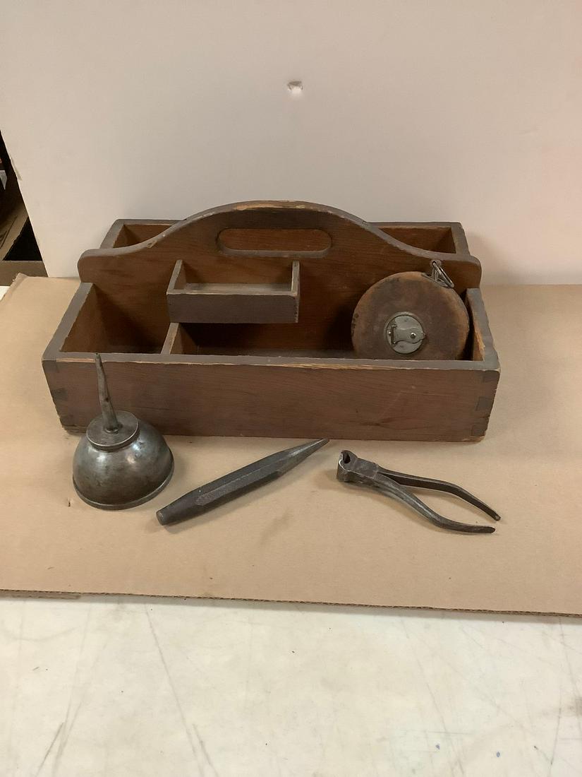 Lot of Vintage The Lufkin Rule Co. Linen Tape, Early 1900's Sargent & Co. Oil Can and More (1 of 1)