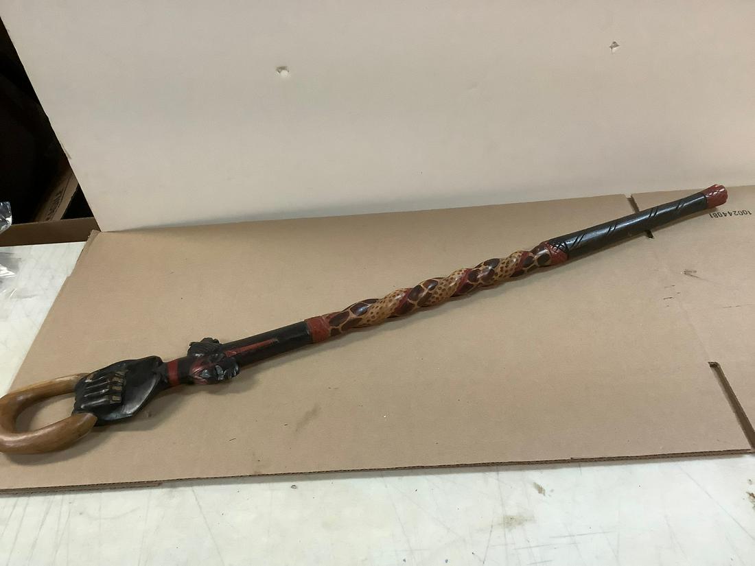 Wooden African Cane 36" (1 of 1)