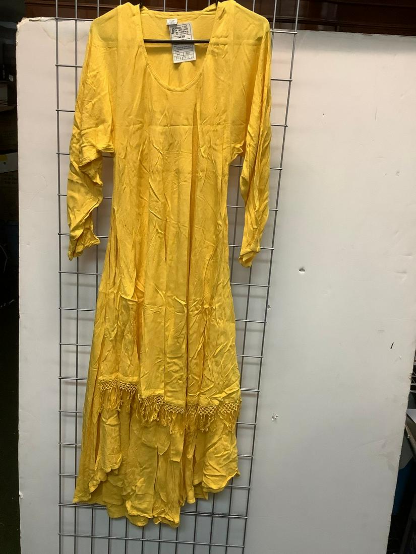 Yellow Dress Made in Morocco One Size Fits All (1 of 1)