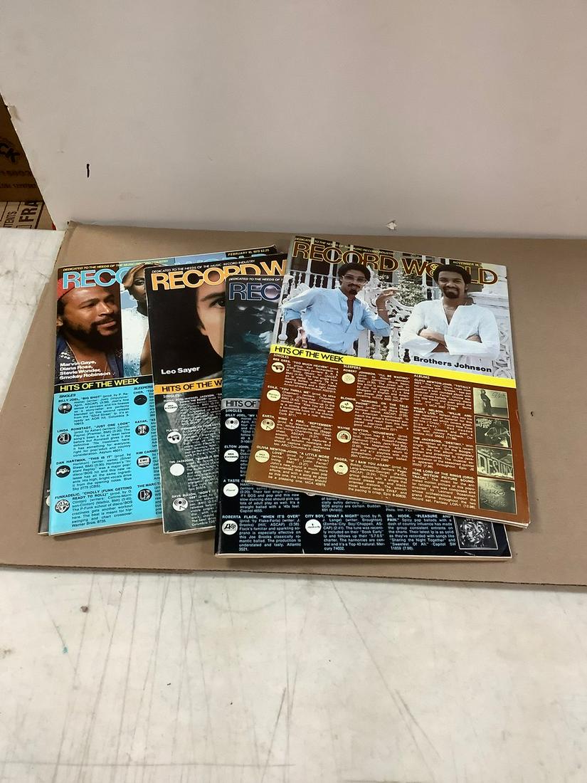 Lot of 1970's Record World Magazines (1 of 1)