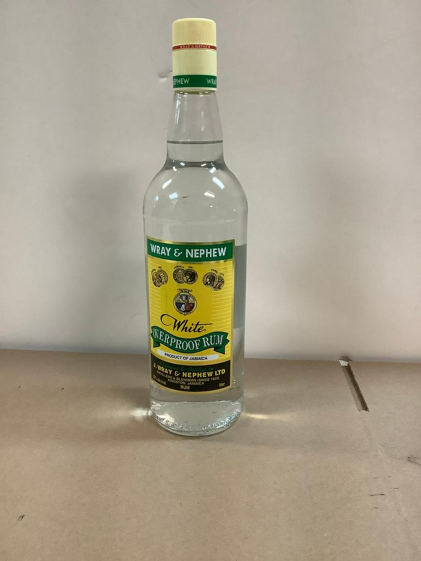 Sealed Wray & Nephew White Overproof Rum 1 Liter (1 of 1)