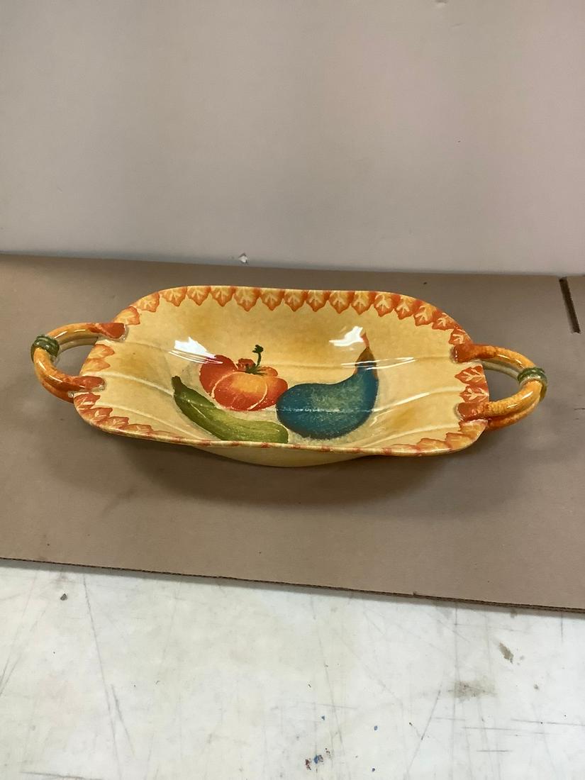 Hand Painted and Made in Italy Serving Tray 18.5x9 (1 of 1)