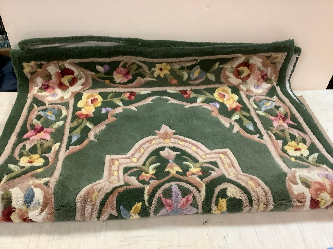 Royal Palace Wool Rug  "Special Edition Elegant Medallion" Sage  3'x4' 6" Rectangle (1 of 1)