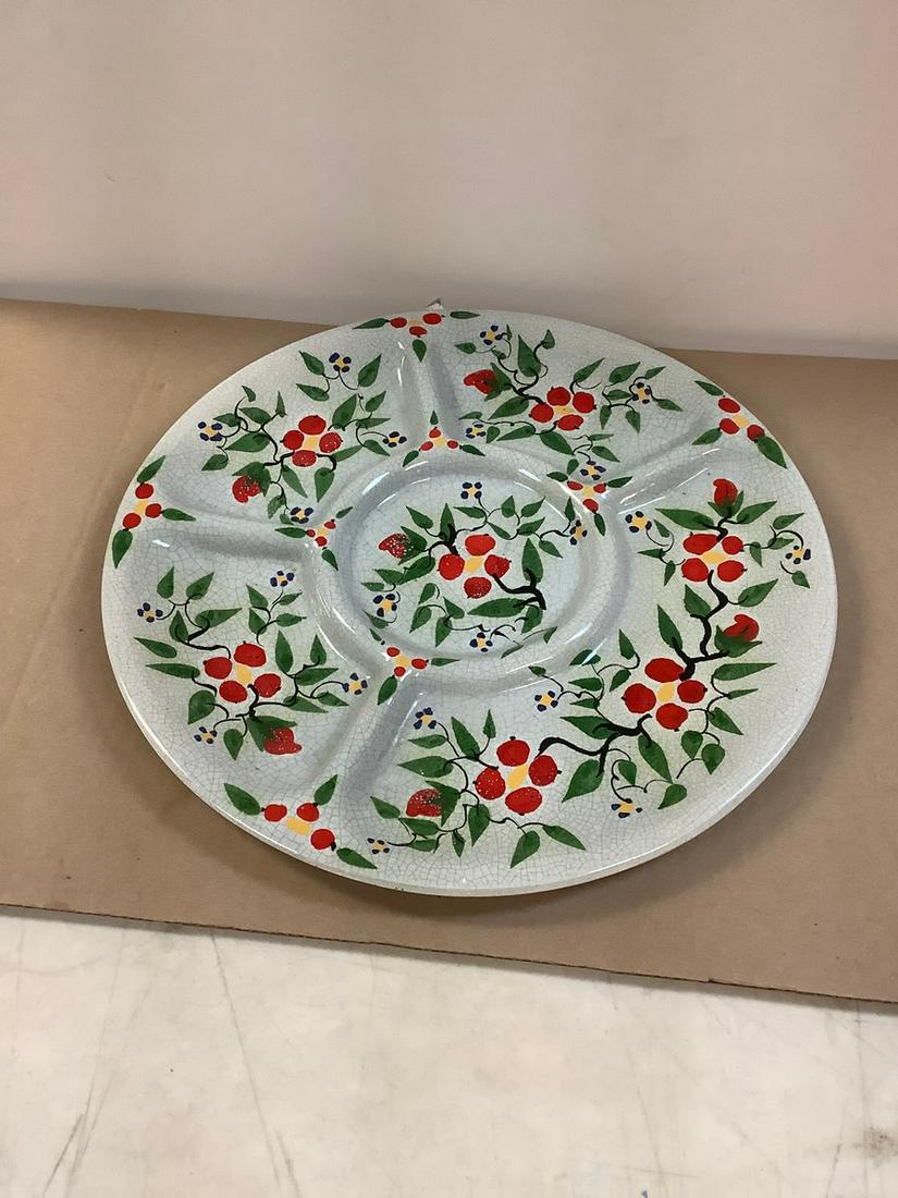 California Majolica Handpainted  Serving Plate 16x16 (1 of 1)