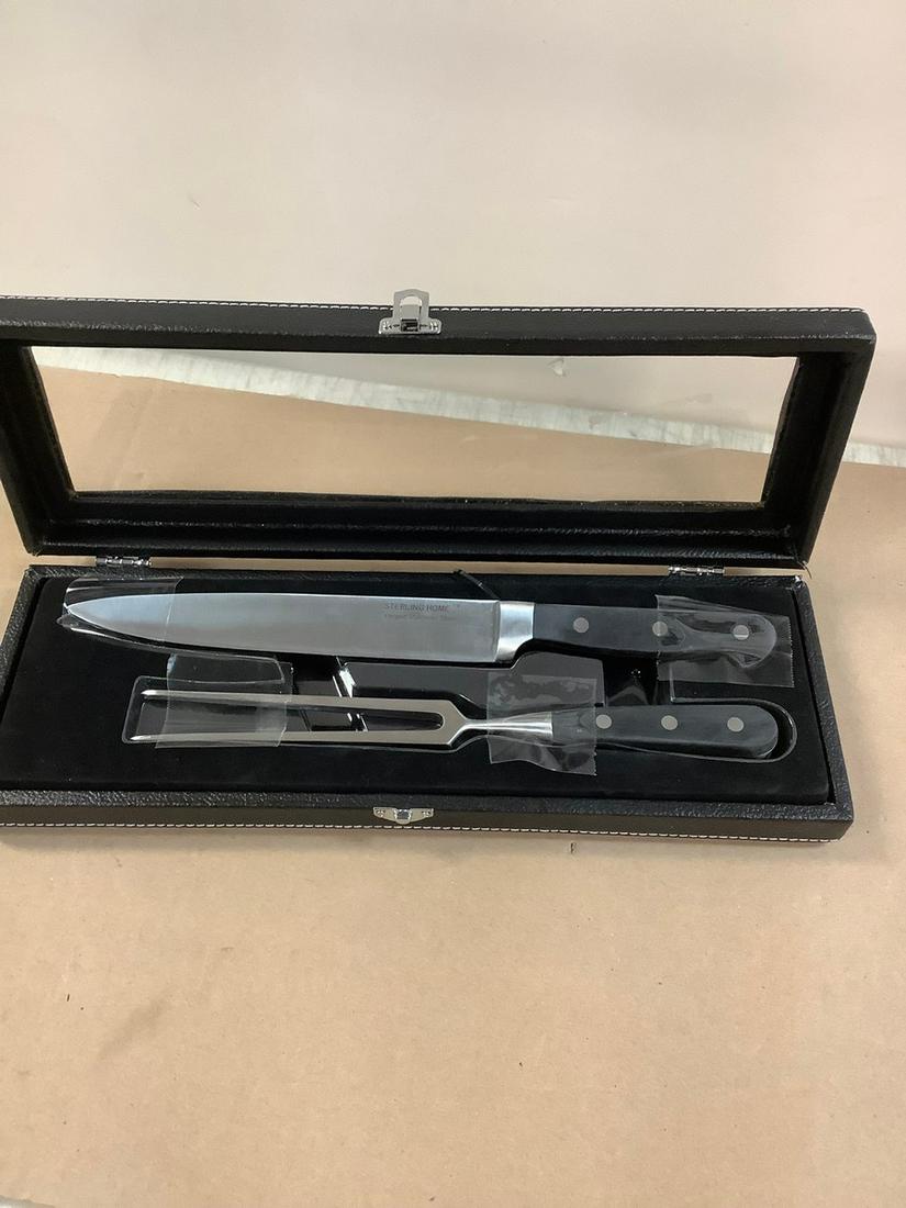 Sterling Home Forged Stainless Steel Carving Set in Case (1 of 1)