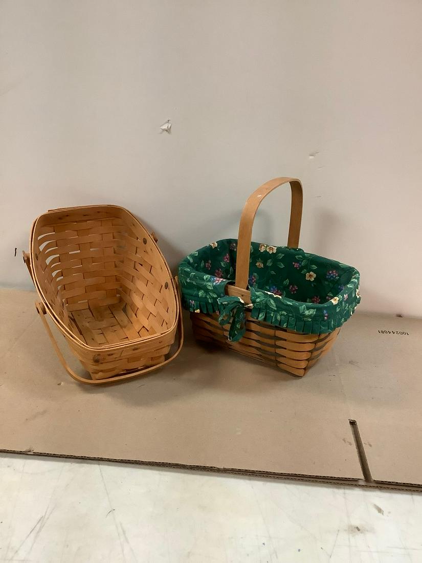 Longaberger Handwoven Baskets  Tallest 13" (1 of 1)