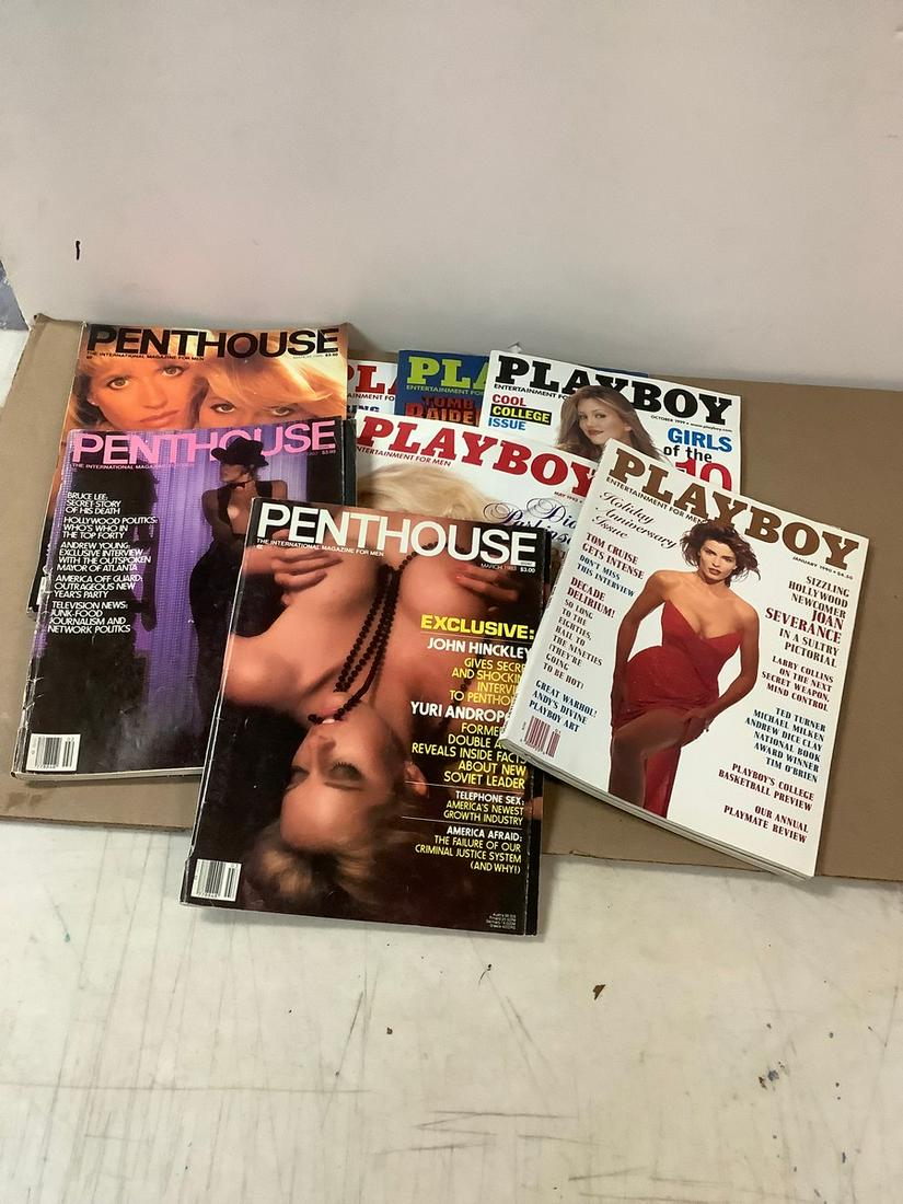 Lot of  1990's Playboy Magazines and 1980's Penthouse Magazines (1 of 1)