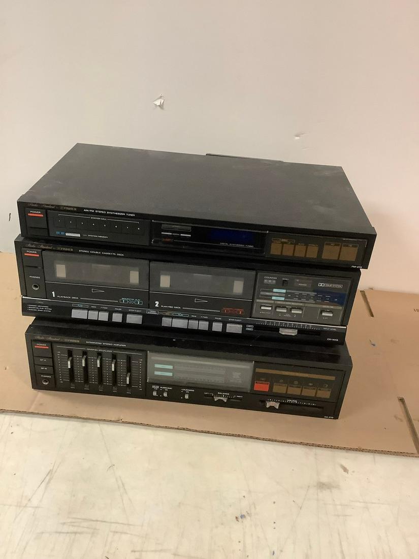 Fisher Studio Standard Synthesizer Fm-272,Amplifier CA-272 and Double Cassette Decks CR-W45 (1 of 1)