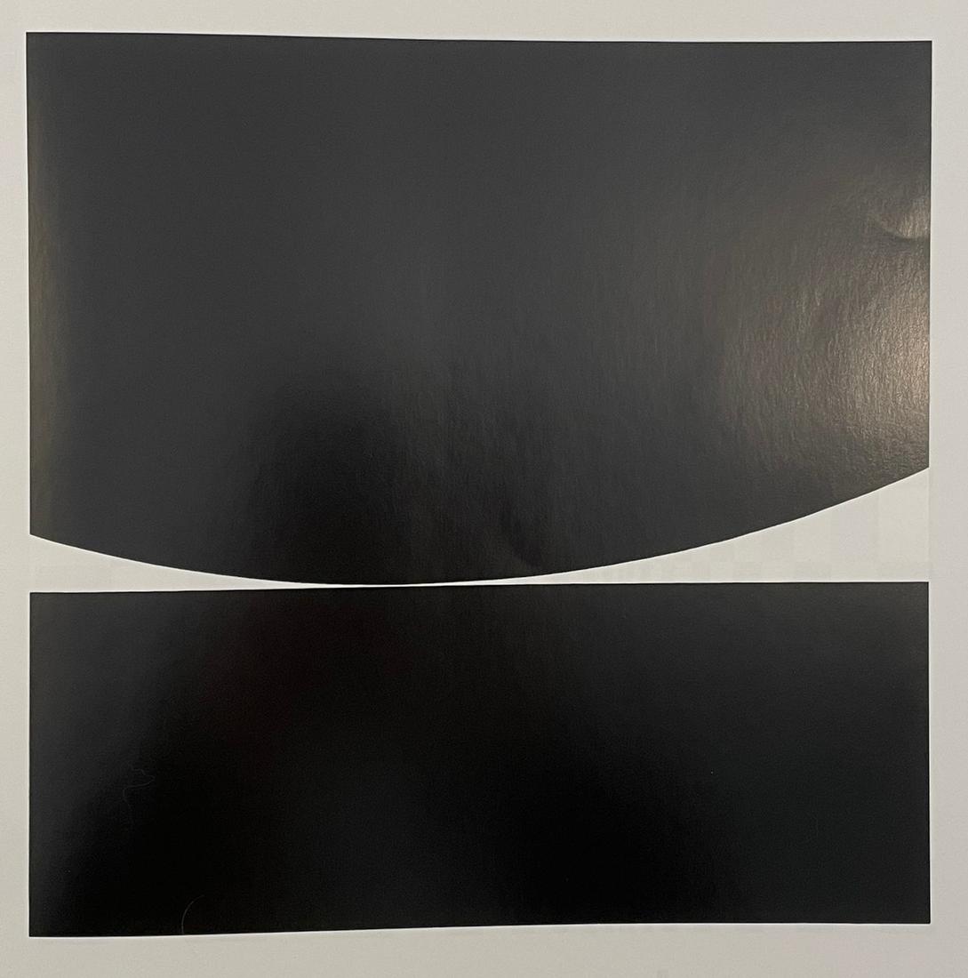 Bridget Riley - Kiss, 1961: BRIDGET RILEY (B. 1931) Kiss, 1961 Print in Colors, Printed in the 90s 8 1/2" x 9" Bridget Riley is a British artist known for her singular Op Art paintings. Melding clean lines, color arrangements, a