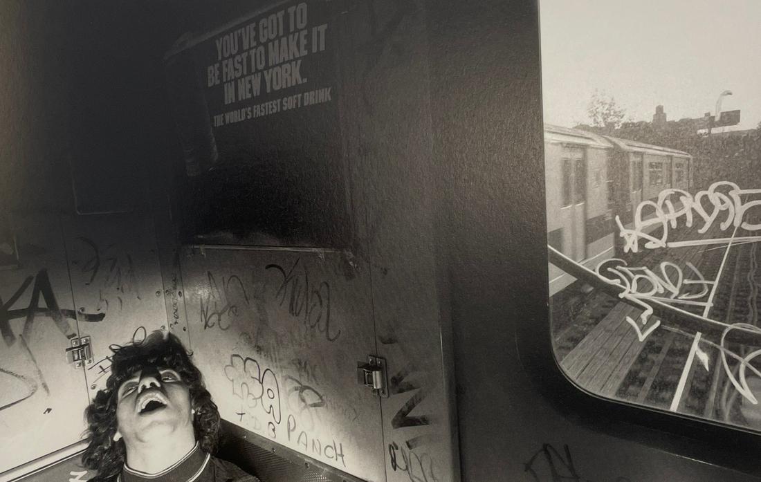 Bruce Davidson - New York Subway, 1980: BRUCE DAVIDSON (B. 1933) New York Subway, 1980 Print in Colors 6 1/4" x 9 3/4" Bruce Davidson is an American photographer known for capturing images of communities and individuals living on the fringe