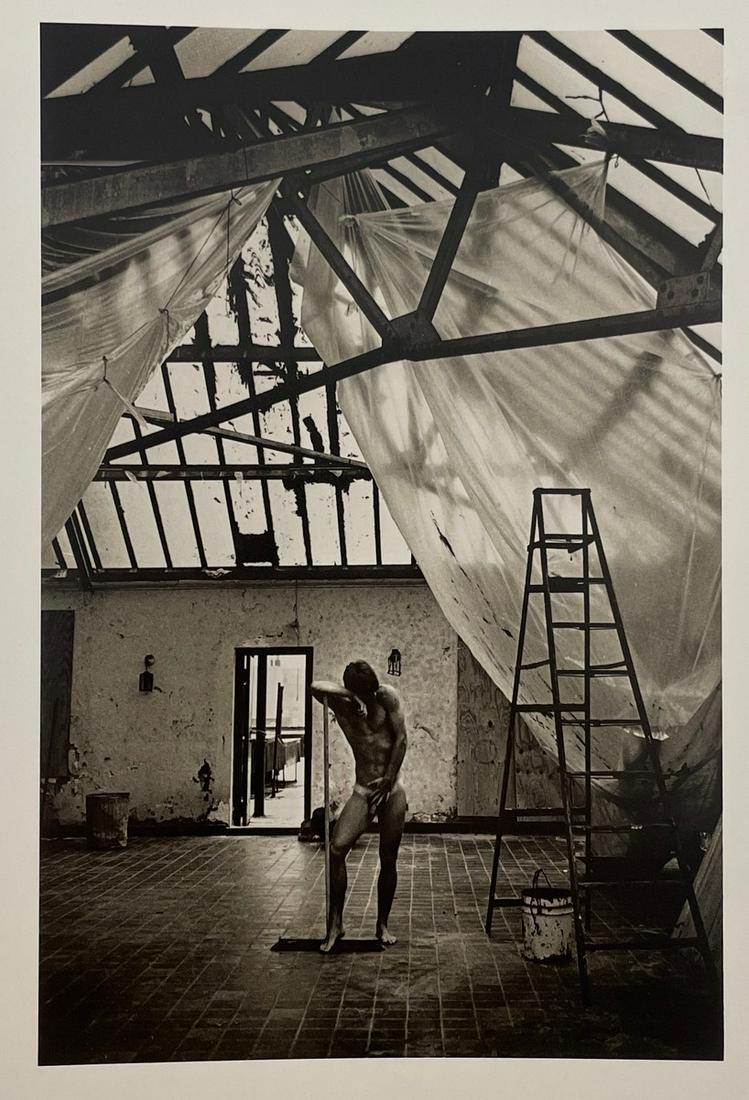 Ken Haak - Male Nude, 1984: KEN HAAK (1923-1991) Male Nude, 1984 Print in Colors 4 3/4" x 7" Ken Haak was a celebrated fashion photographer. A native of Glendale, California, Haak attended the Art Center School in Los Angeles, w