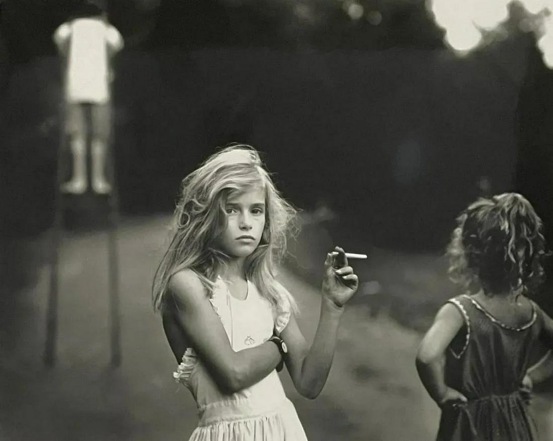 Sally Mann - Candy Cigarette - Silver Gelatin: SALLY MANN (B. 1951) Candy Cigarette Silver Gelatin, Printed Later 8" x 10"