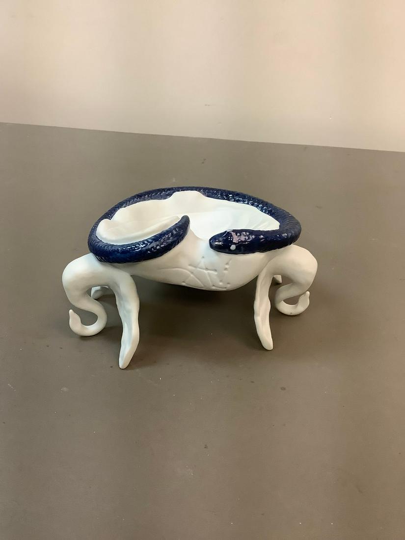 Ceramic No.684 Specially Designed By Salvador Dali For Air-India Ashtray 3x6: Ceramic No.684 Specially Designed By Salvador Dali For Air-India Ashtray 3x6