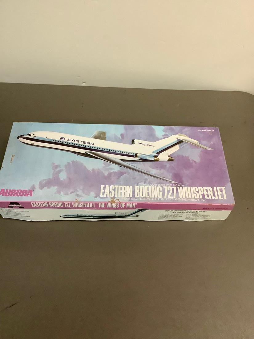 Vintage Aurora "The Wings of Man" Eastern Boeing 727 Whisper Jet 1/96 Scale Model Kit (1 of 1)