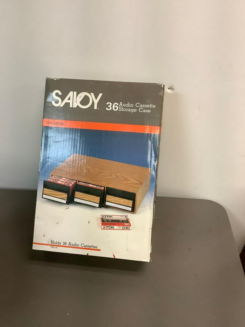 Vintage Savoy 36 Audio Cassette Storage Case 7000 Series NIB (1 of 1)