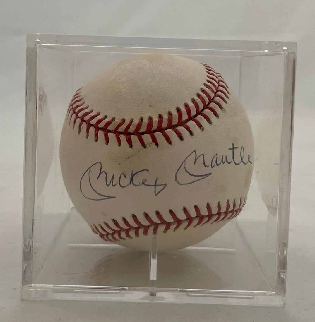 Mickey Mantle - Hand Signed - Baseball (1 of 7)