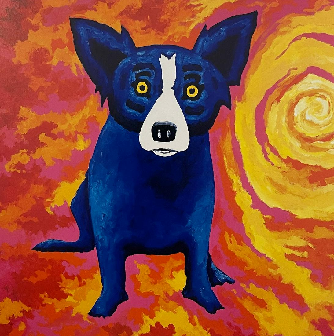 George Rodrigue - Blue Dog, Storm Rising (1 of 1)