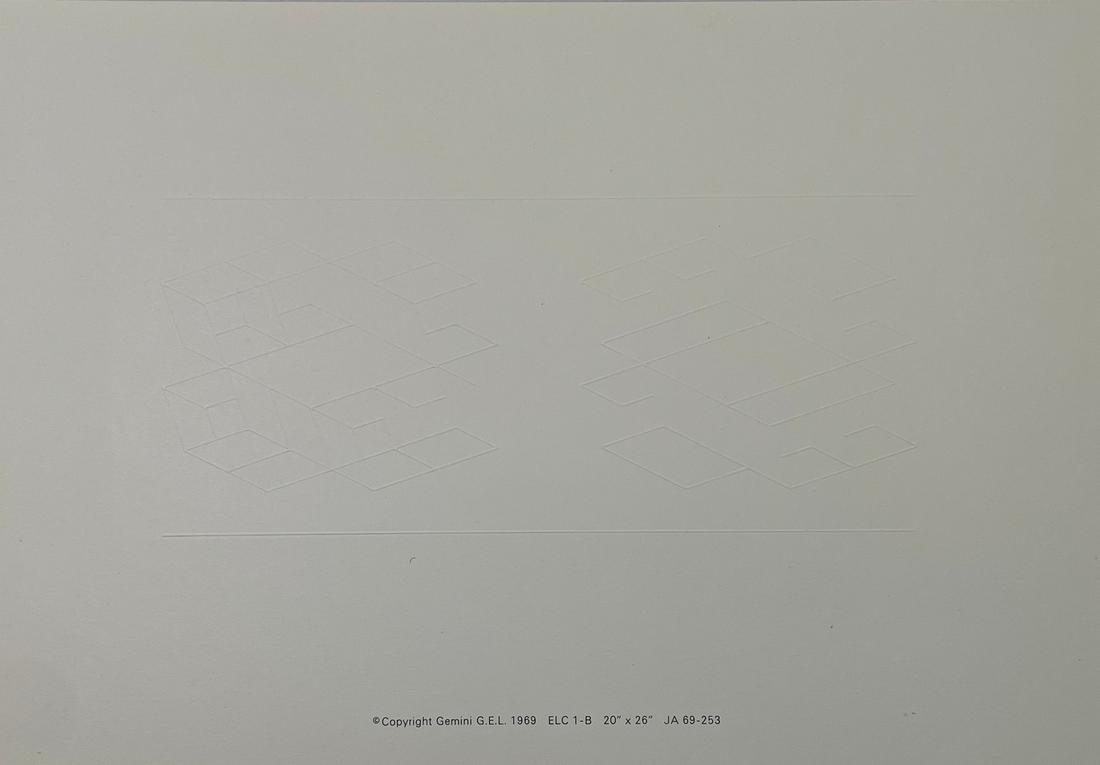 Josef Albers Embossed Linear Construction (Gemini GEL) Nov 28, 2022