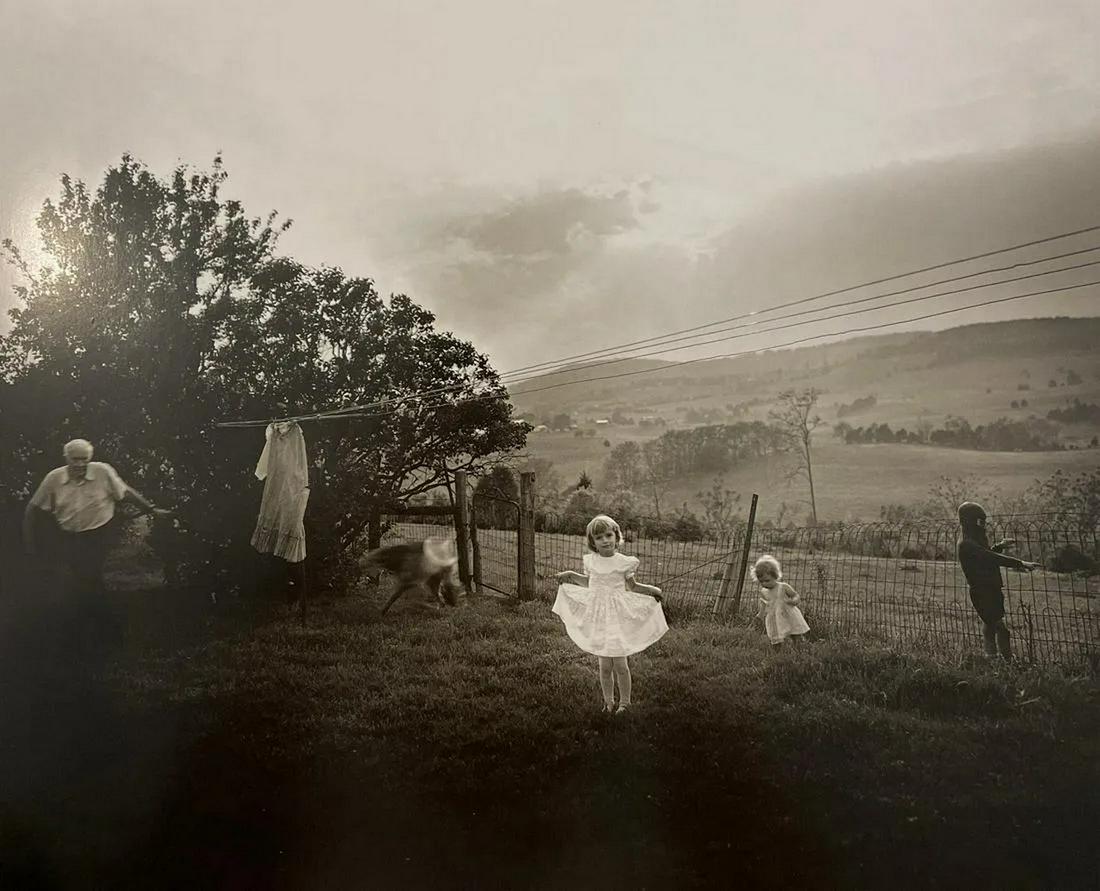 Sally Mann - Easter Dress, 1986: SALLY MANN (B. 1951) Easter Dress, 1986 Print in Colors 9 3/4" x 8 1/4" Sally Mann is an American photographer known for her black-and-white portraits of her family and documentation of the landscape