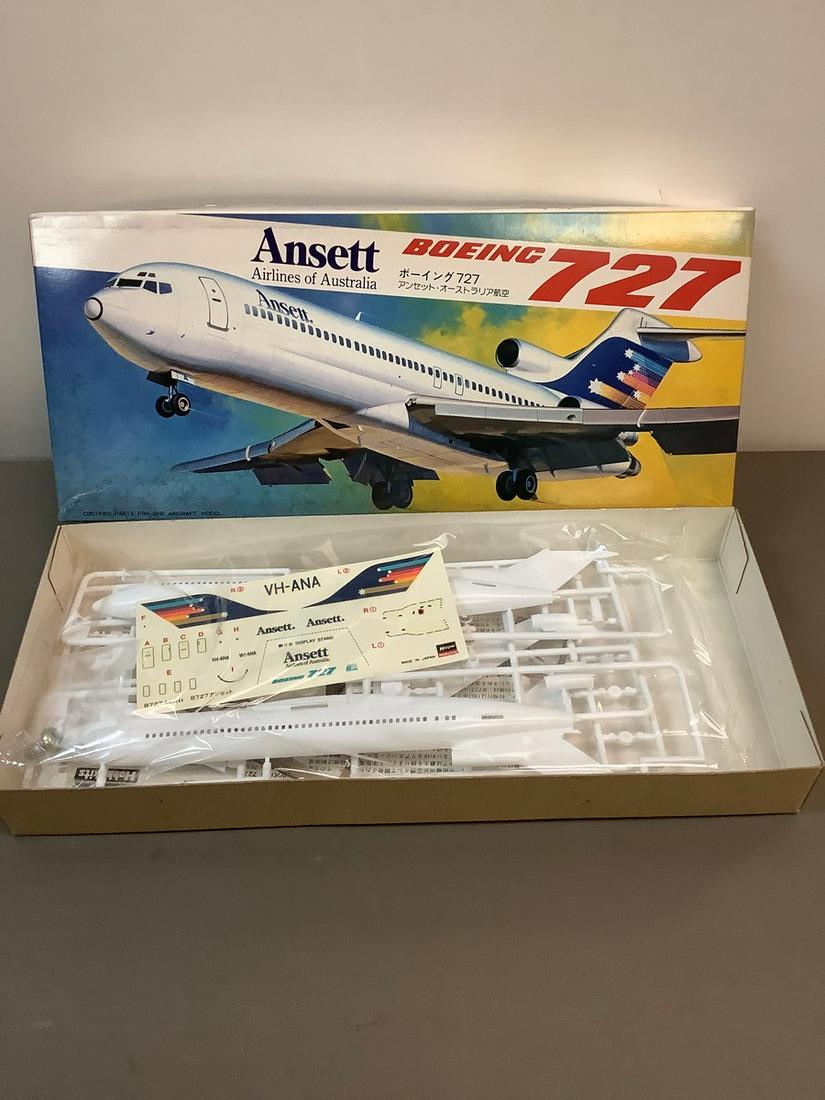 Vintage Haegawa Ansett Boeing 727 Model Kit (1 of 1)