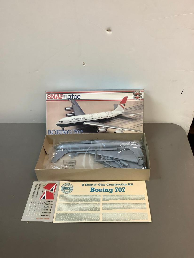 Precision Airfix SNAP and GLUE Boeing 707 Model Kit (1 of 1)