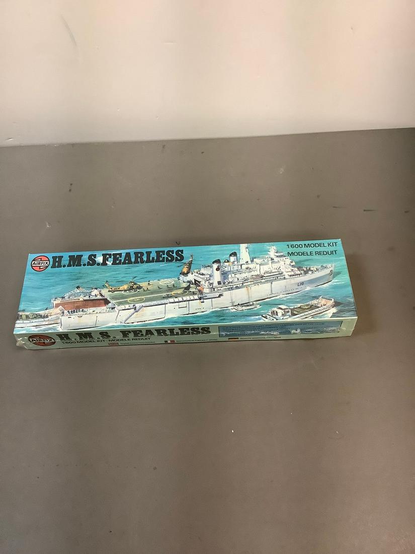 Vintage Sealed AirFix H.M.S. Fearless 1/600 Scale Model Kit (1 of 1)