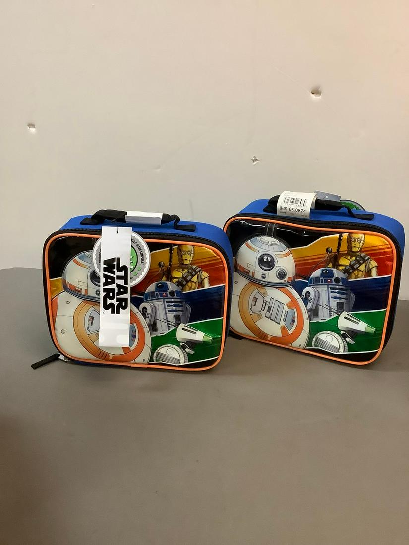Lot of 2 Star Wars Lunch Box with Tags (1 of 1)