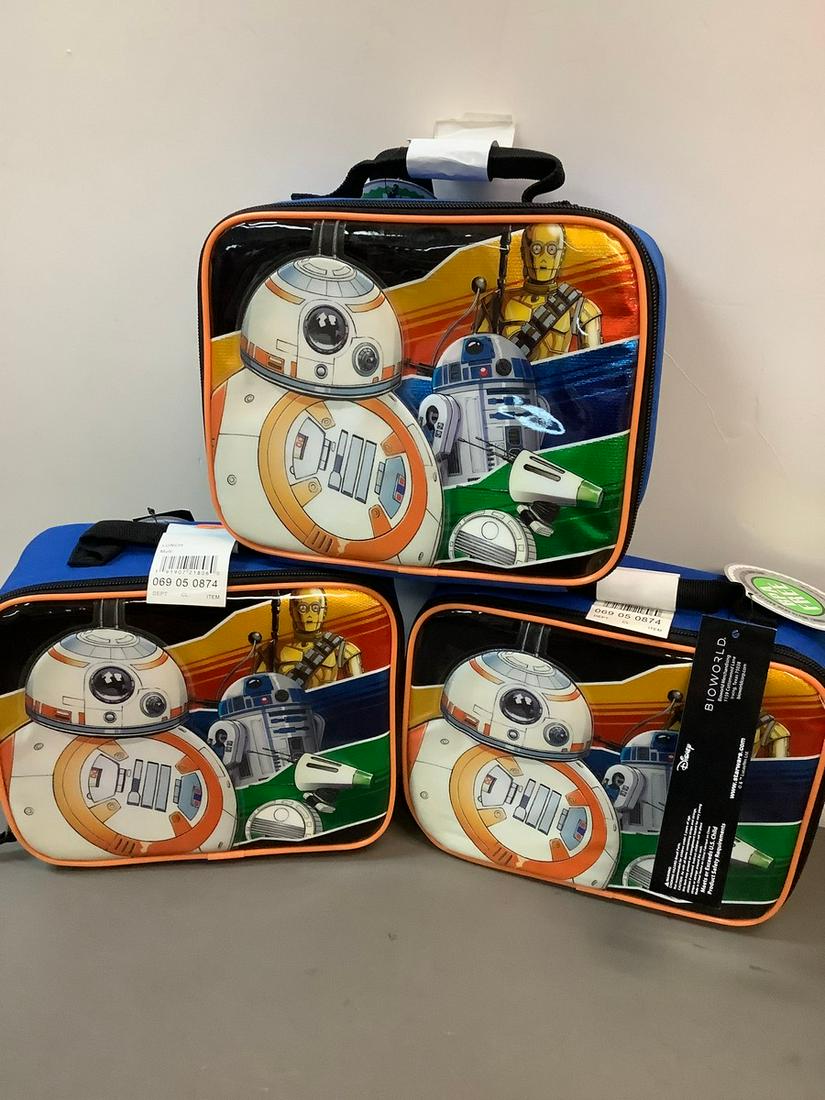 Lot of 3 Star Wars Lunch Boxes with Tags (1 of 1)