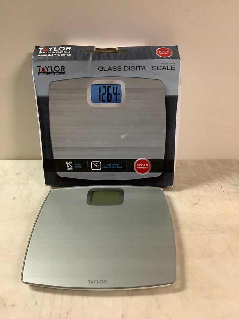 New Taylor Glass Digital Scale 500 LB Capacity (1 of 1)