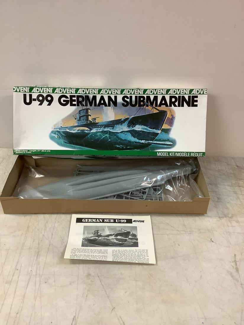 Vintage Advent U-99 German Submarine Model Kit (1 of 1)