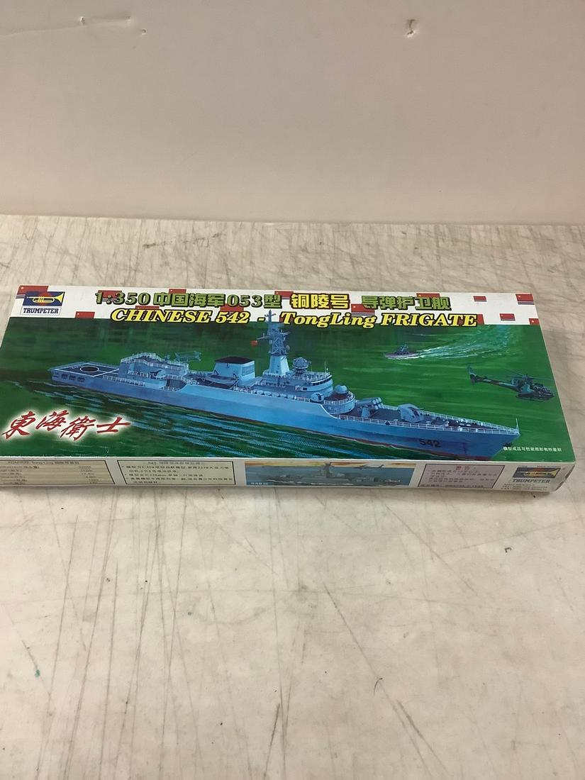 Sealed Trumpeter Chinese 542 TongLing Frigate 1:350 Scale Model Kit: Sealed Trumpeter Chinese 542 TongLing Frigate 1:350 Scale Model Kit
