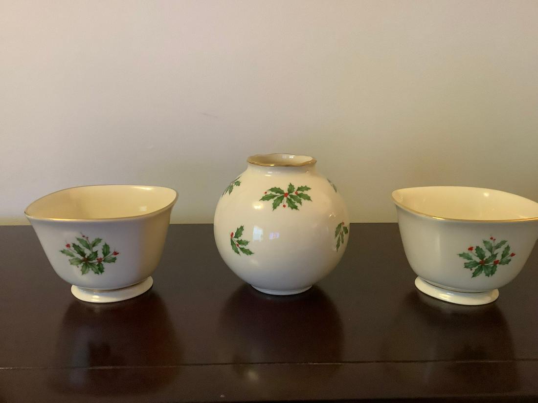 Lot of Lenox Holiday Bowls 4.5" made in USA (1 of 1)
