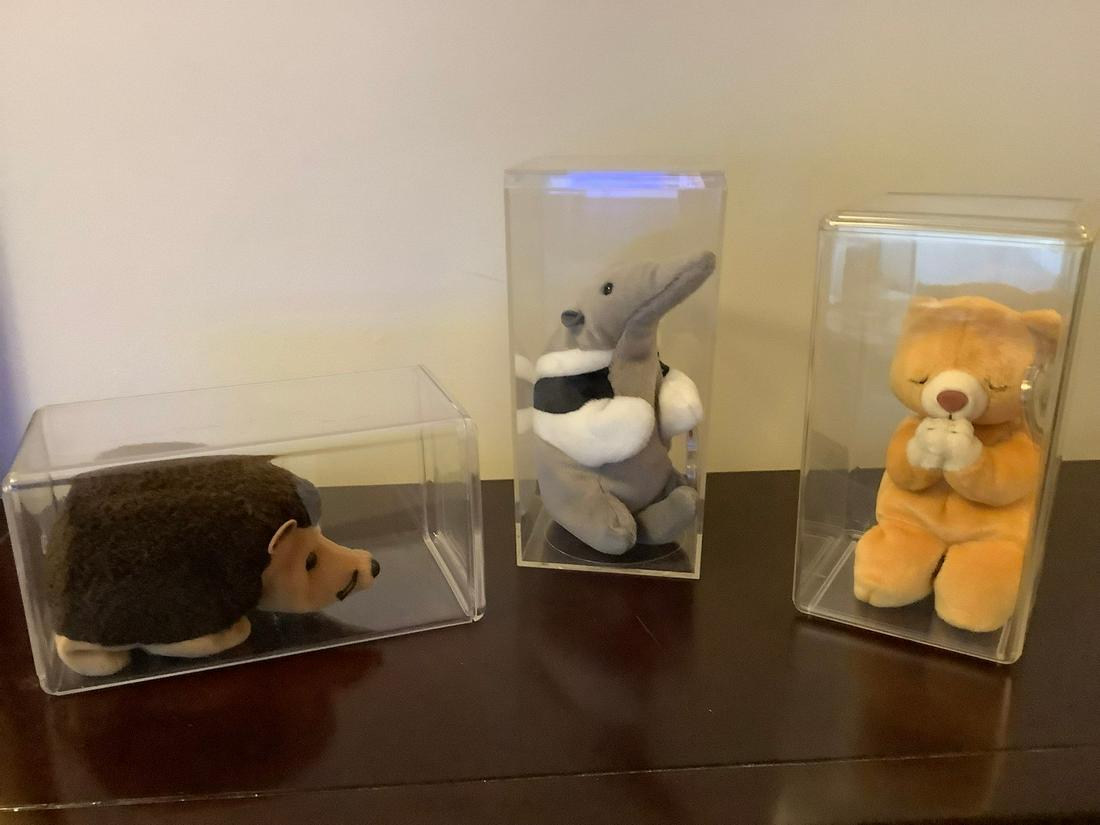 Lot of Beanie Babies with tags and in cases: Lot of Beanie Babies with tags and in cases