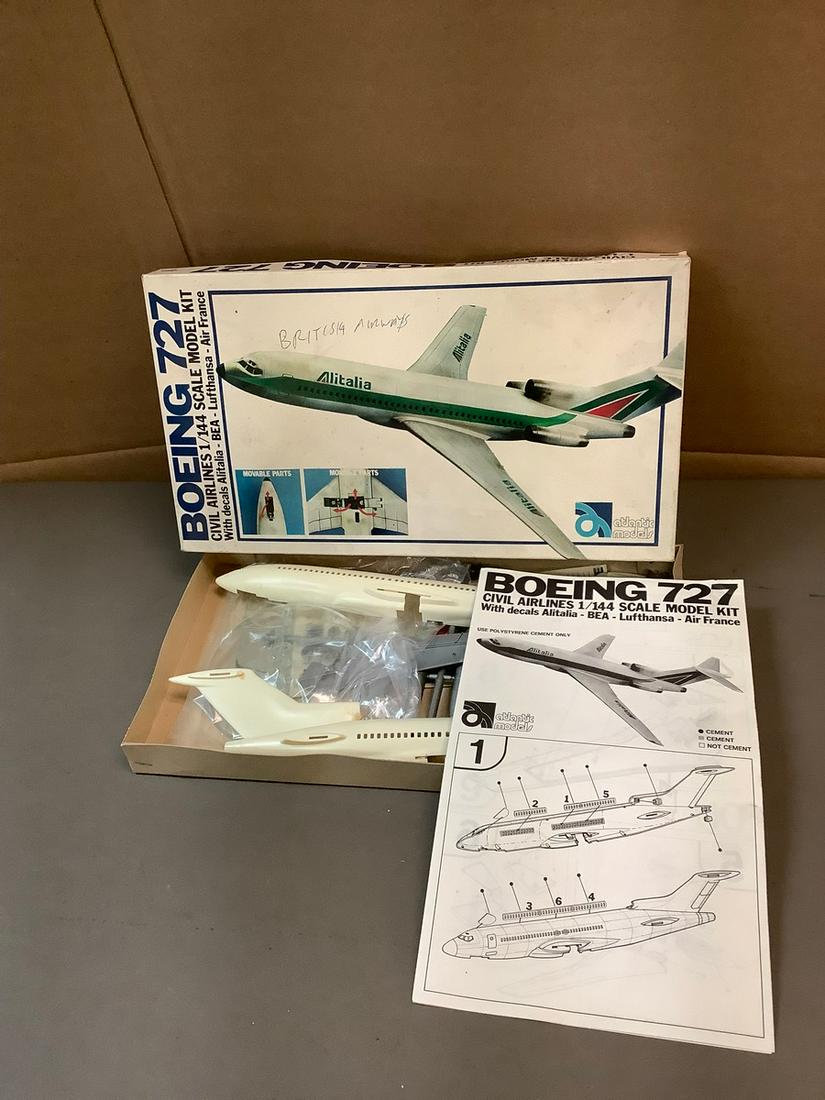 Vintage Atantic Models Boeing 727Civil Airlines 1/144 Scale Model Kit (1 of 1)